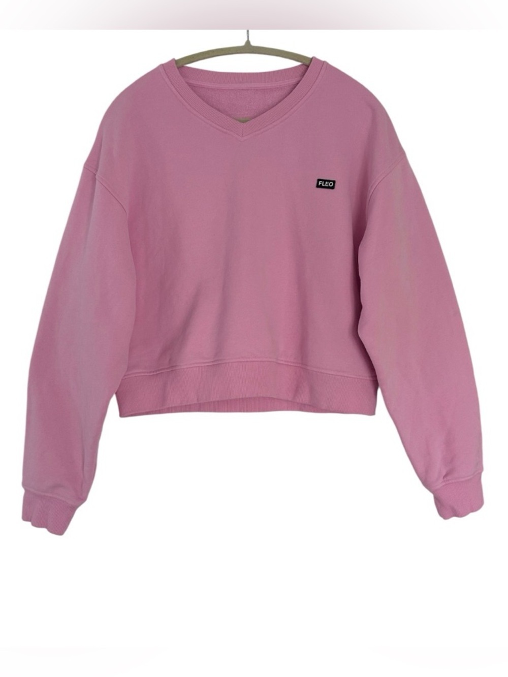 FLEO Crewneck Sweatshirt Size Medium Pink